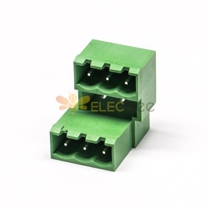 Tipos de bloques de terminales Conector verde para cable