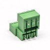 綠色端子座穿牆式端子免焊面板對接PCB連接器公母座對插拔銅