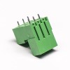 绿色端子座穿墙式端子免焊面板对接PCB连接器公母座对插拔铜