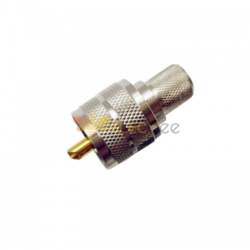 全铜UHF公头 射频对讲机连接器压接RG213/8D-FB