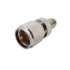 Mini UHF Plug Male to SMA Jack Female Nickel Coaxial Adapter