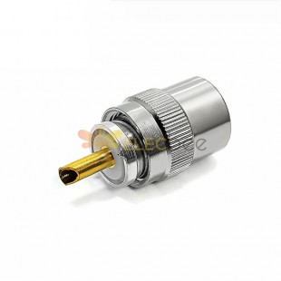 UHF公头 铜镀银射频连接器 焊线式 适用于50-7DFB/RG8U/CNT400等