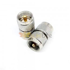 UHF Plug Male to Male Straight Adapter Coaxial Connector