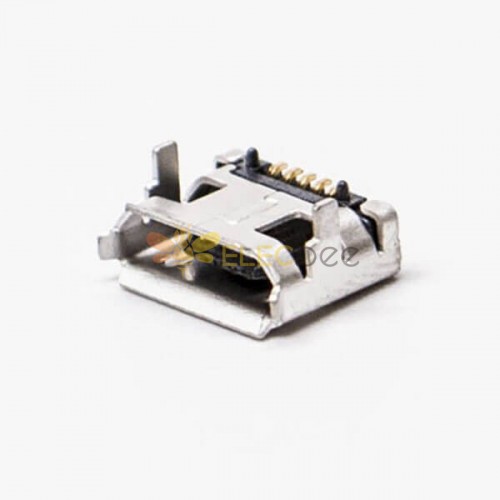 Разъем Micro USB 5 Pin Type B DIP 7.15 для монтажа на печатную плату 20 шт.