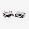 Micro hembra USB 5 pines SMT tipo B 180 grados para montaje en placa CI