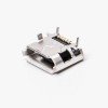 Microfêmea USB 5 pinos SMT tipo B 180 graus para montagem de PCB 20 unidades