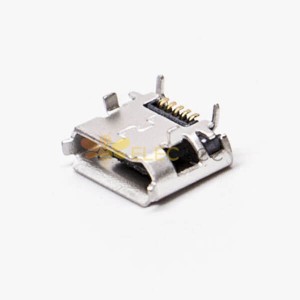 micro usb b接口5p SMT B型牛角型直式连接器5.65-4.85 20pcs