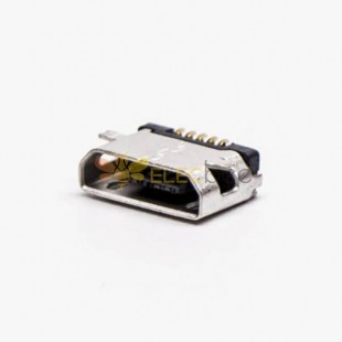 Micro USB 5 Pin Type B Straight SMT Straight Socket para telefone