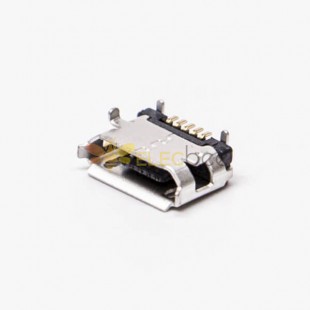 Micro USB B 母头连接器 5 针 SMT B 型直头，用于 PCB 安装 8.3-4.45 20pcs