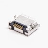 Micro USB doble hembra 5 pines SMT tipo B DIP 6.4 recto para PCB 20 piezas