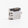 usb micro接口5pin母座直式全貼板SMT