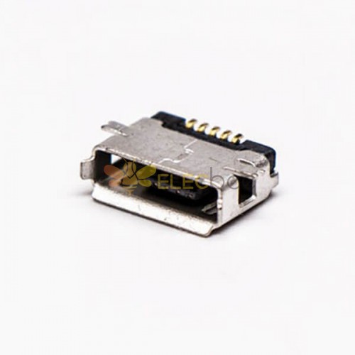 usb micro接口5pin母座直式全貼板SMT 20pcs