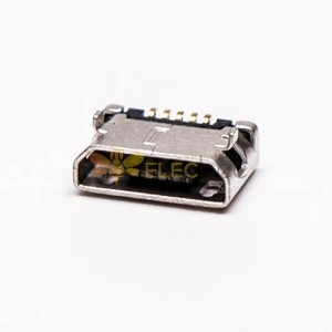 마이크로 USB 여성 핀 아웃 DIP 5.65 유형 B SMT 5 전화핀