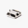 Micro USB hembra Pinout Tipo B SMT DIP Tipo 5.65 para montaje en PLACA