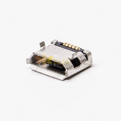 Micro USB Feminino Pinout Tipo B SMT DIP Tipo 5,65 para PCB Mount