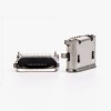 Micro USB Женский Распиновка Тип B SMT DIP Тип 5,65 для монтажа на печатной плате 20 шт.
