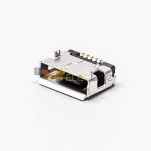 Mikro USB Dişi Soket Tipi A DIP Delikten Düz