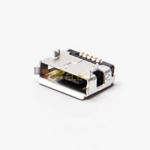 مايكرو USB مقبس أنثى من النوع A DIP مستقيم من خلال ثقب 20 قطعة