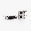 Conector Micro USB de 5 pines tipo B recto tipo compensado SMT para teléfono 9,65 MM 20 piezas