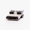 マイクロ USB オス コネクタ R/A DIP 5 ピン タイプ B PCB 用