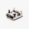 USB Micro B Kadın SMT Düz DIP 7.15 Telefon için 5 Pin