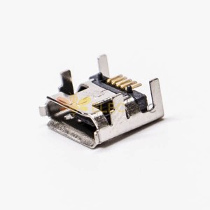 USB مايكرو B انثي SMT مستقيم DIP 7.15 5 دبوس للهاتف
