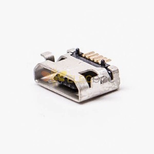 USB Micro hembra 5 pines SMT tipo 180 grados para montaje en placa CI