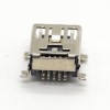 Micro USB hembra montaje en panel 90 grados SMT tipo B conector