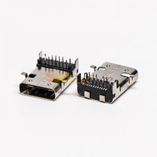 10pcs 여성 USB 타입 C 직각 SMT 및 DIP
