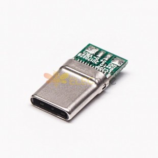 10pcs Тип C Разъем USB Plug 180 градусов Солдер Тип для кабеля Нормальная упаковка