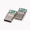 10pcs tipo C conector USB Plug 180 grau solder tipo para cabo