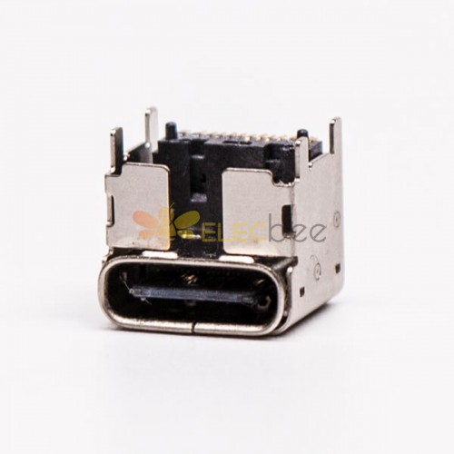10pcs Type C Female Connector Right Angled SMT for PCB Mount Reel packing