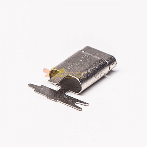 10pcs Tipo C Shell Conector USB recto Embalaje de carretes