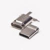 10pcs Tipo C Shell Conector USB recto