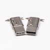 10pcs Type C Straight USB Connector with Shell Reel packing