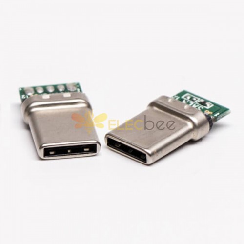 10pcs Tip C Düz Hızlı Erkek PCB Montaj USB3.0 Konnektör Normal ambalaj