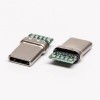 10pcs Tip C Düz Hızlı Erkek PCB Montaj USB3.0 Konnektör