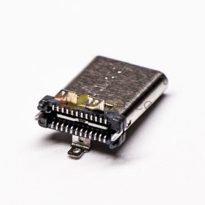 10pcs Type C USB直立式180度母頭貼板式接PCB板