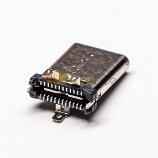 PCB Montaj için 10pcs Type C USB Düz Kadın 180 Derece SMT Normal ambalaj