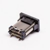 10pcs type c 直插母座单排直立式SMT插孔接PCB板