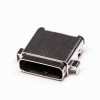 10pcs USB C tipo hembra 90 grados SMT tipo de compensación Embalaje de carretes