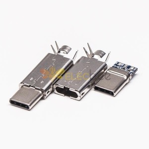 10pcs USB Conector Tipo C Shell 22,0 milímetros