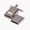 10pcs conectores USB Shell Tipo C 180 Grados