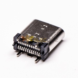 10pcs USB type c接口弯式90度母头贴板插板接PCB板