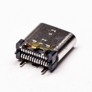 10pcs USB type c接口弯式90度母头贴板插板接PCB板 常规包装