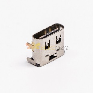 10pcs USB Tipo C 90 Grau Feminino SMT através de buraco para PCB Mount Embalagem normal
