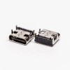 10pcs USB Tipo C 90 Grau Feminino SMT através de buraco para PCB Mount