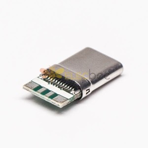 10pcs USB Tipo C Conector Tipos 180 Grau Solder Tipo