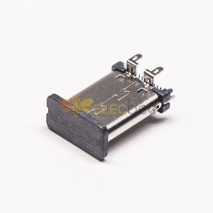 10pcs USB Тип C Разъем Вертикальный тип мужчины 180 градусов SMT для PCB Маунт Нормальная упаковка