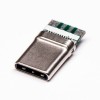 10pcs USBタイプCオス180度ストレートPCBマウントコネクタ
